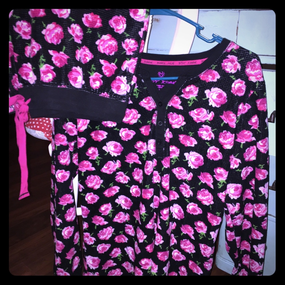Betsey Johnson pajamas . Worn and washed once